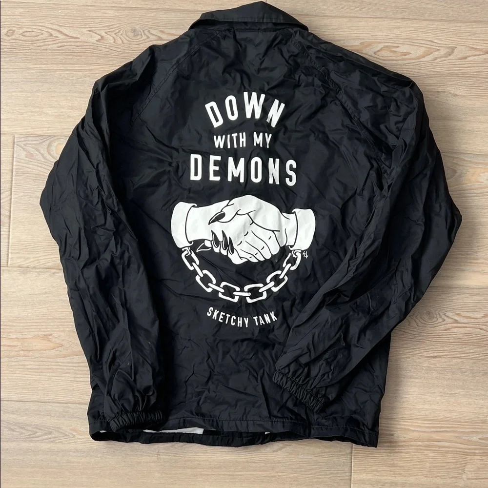 Sketchy Tank Black Bomber Jacket - Picture 1 of 3